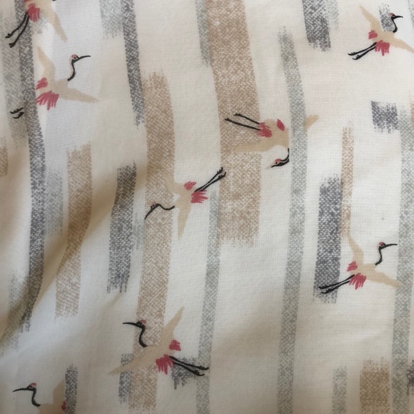 Urban Outfitters Cream Dress w/ rose stork print - Picture 4 of 4